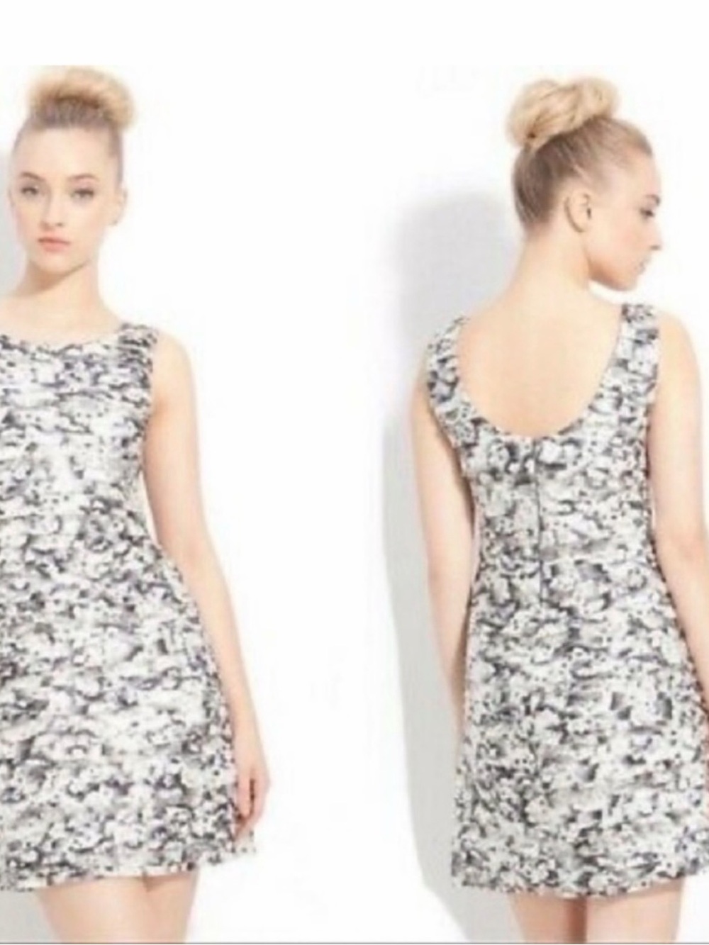 Zara Trafaluc Daisies Print Cotton Dress